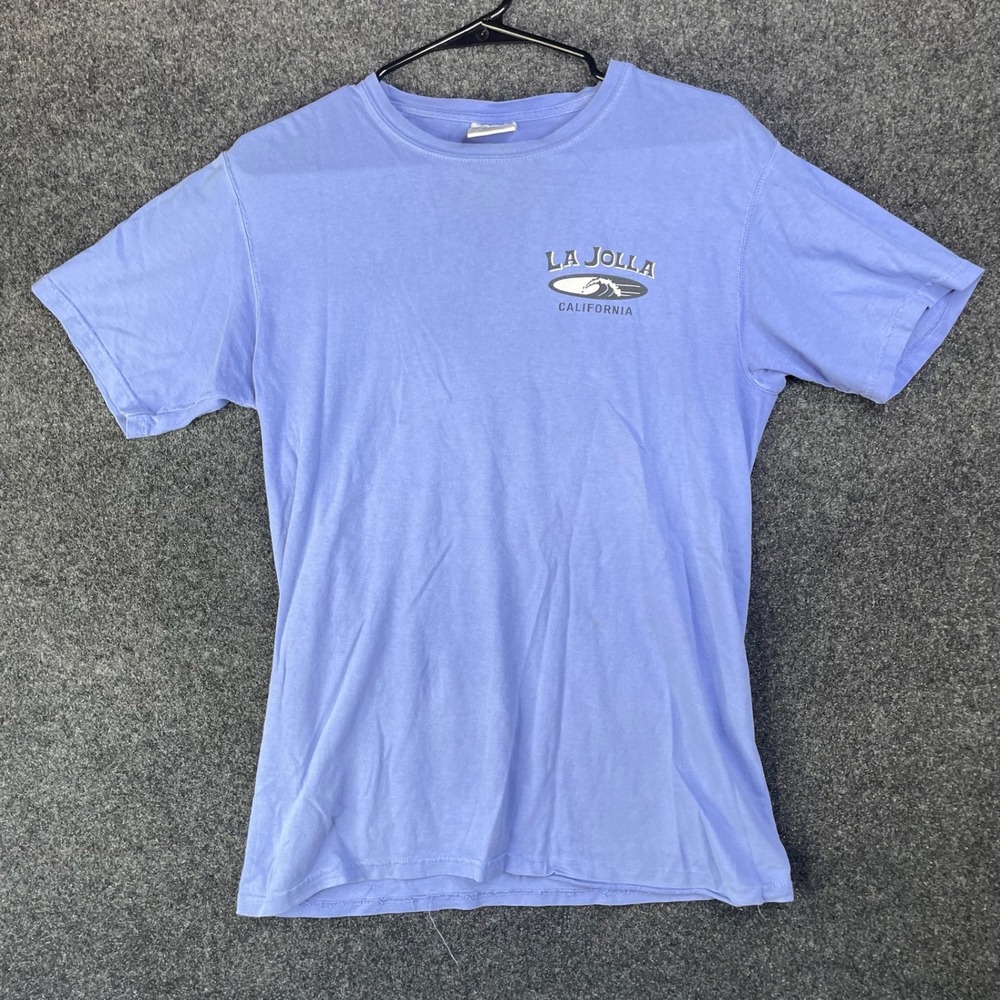 Comfort Wash La Jolla California Graphic T-Shirt Blue Small GDH100 Surfboard